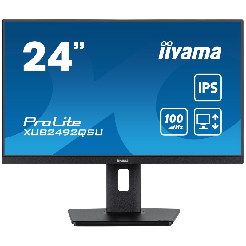 iiyama ProLite XUB2492QSU-B1 60,5cm (23,8") WQHD IPS Monitor HDMI/DP/USB-C